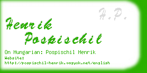 henrik pospischil business card